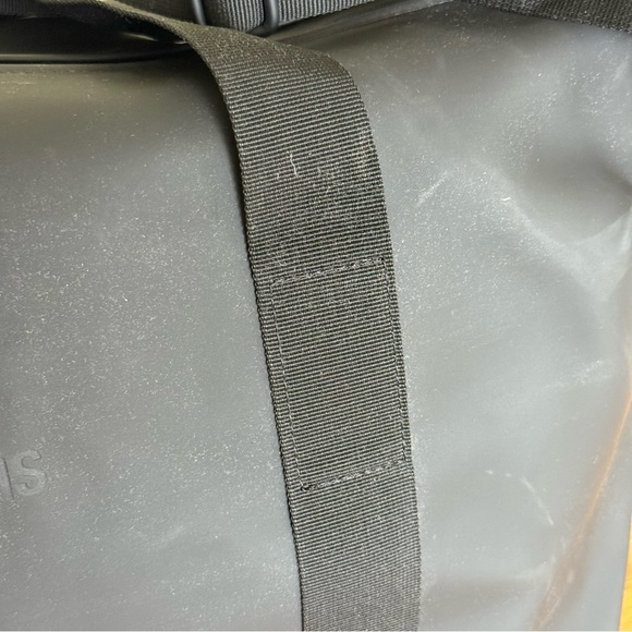 Rains Black Small Weekender Duffel Bag - Picture 7 of 16